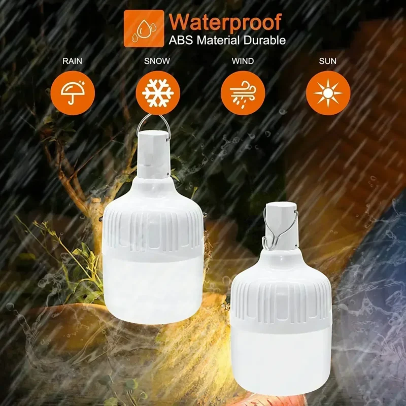Waterproof Rechargeable LED Light Bulb Lantern - Image 2
