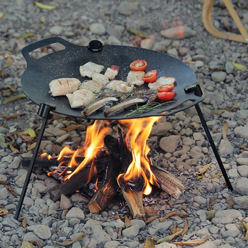 Adjustable Outdoor BBQ Tray Stand