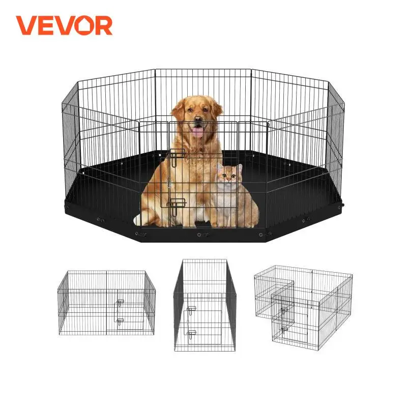 Foldable Metal Play Pen for Dogs